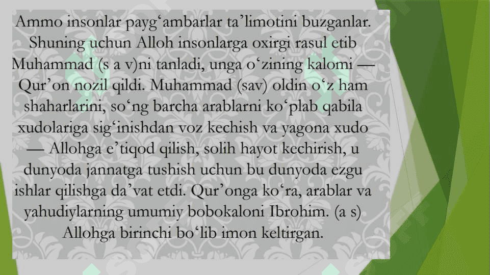 Islom tarixi va falsafasi 7