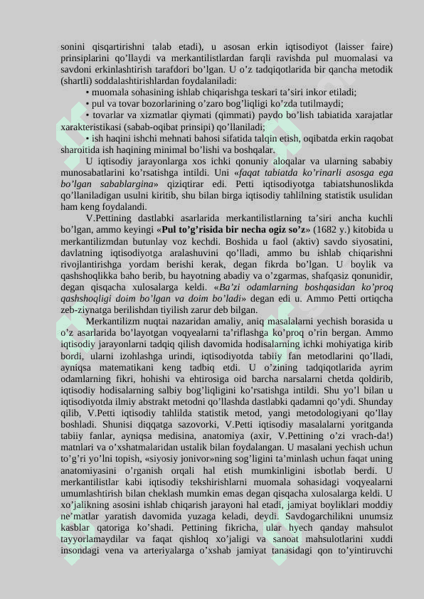 MAVZU.  ANGLIYA VA FRANSIYADA KLASSIK IQTISODIY   VUJUDGA KELISHI mustaqil ish 5