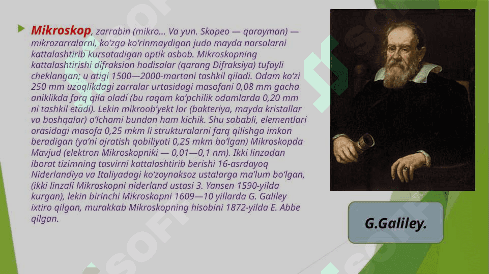 Mikroskopning tuzilishi va ishlash qoidalari.Zamonaviy mikroskoplar va ularning avfzalliklari. . 3