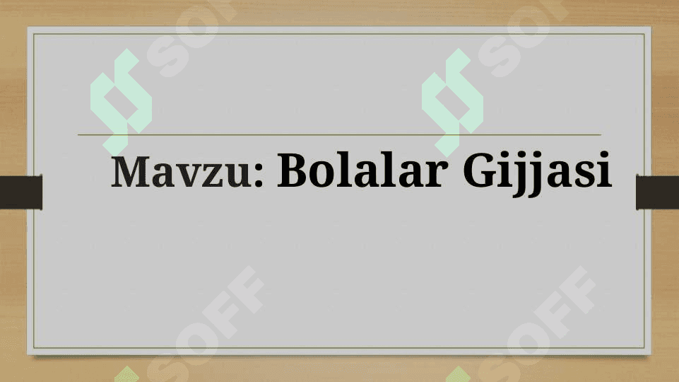 Bolalar Gijjasi 2