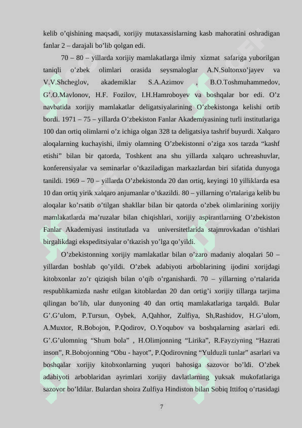 XX-XXI ASR BOSHLARIDA DUNYODA YUZ BERGAN O'ZGARISHLAR SHAROITIDA O'ZBEKISTON 6