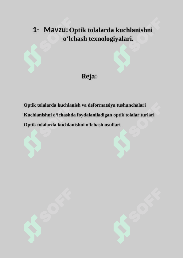 Optik tolalarda kuchlanishni o‘lchash texnologiyalari. 2