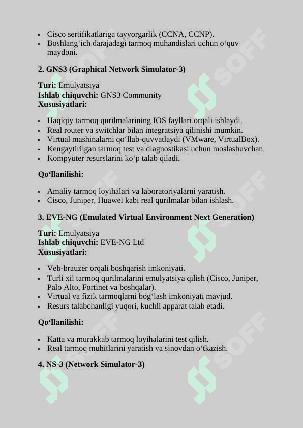 Mutaxassislik tanlov fani (Virtual tarmoq texnologiyalari) 8