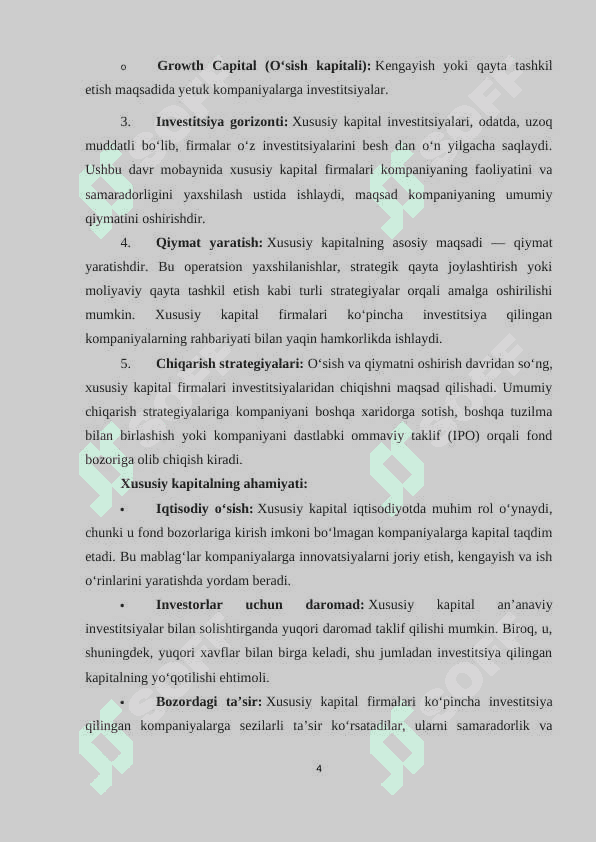 Xususiy kapital bozori 4
