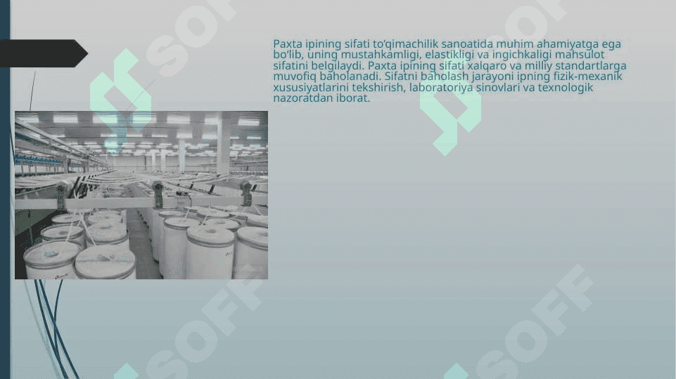 standart bo'yicha paxta ipining sifatini baholash 3