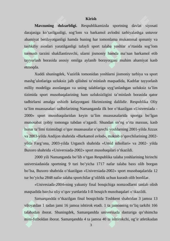 SPORTCHILARNING MUSOBOQALAR JARAYONIDA HARAKAT MALAKALARINI SHAKLLANTIRISH UCHUN SPORT PSIXOLOGIYASI FANINI TUTGAN O'RNI 3