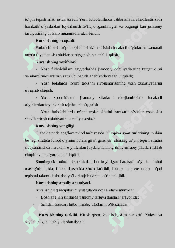 SPORT MAKTABLARIDA FUTBOLCHILARNING JISMONIY TAYYORGARLIGI UCHUN HARAKATLI O’YINLARNING AHAMIYATI 3
