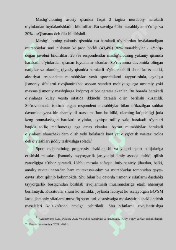 SPORT MAKTABLARIDA FUTBOLCHILARNING JISMONIY TAYYORGARLIGI UCHUN HARAKATLI O’YINLARNING AHAMIYATI 7