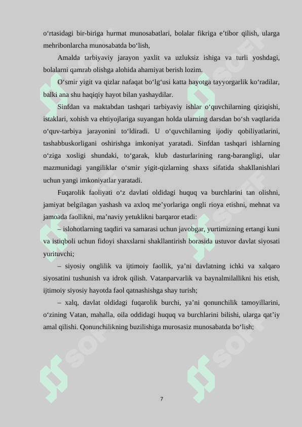 Sinfdan va maktabdan tashqari ishlarda tejamkorlik tarbiyasi 7
