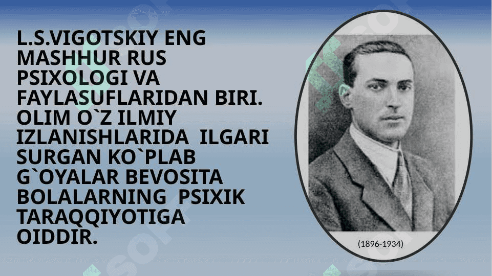 L.S.Vigotskiyning  madaniy-tarixiy kontseptsiyasi 3