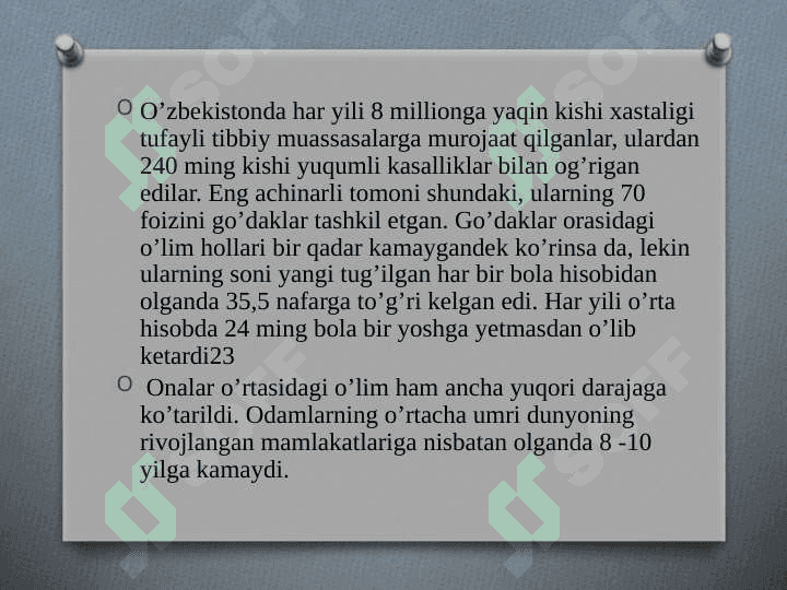 Mustaqillik yillarida sog'liqni saqlash sohasidagi islohotlar 8