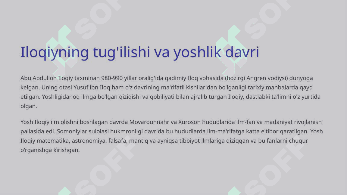 Abu Abdulloh Iloqiy Hayoti, faoliyati va tibbiyot olamiga qo'shgan hissasi 4