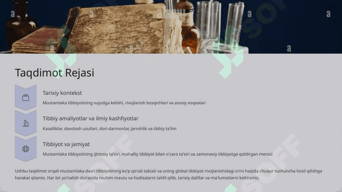 Mustamlaka Davridagi Tibbiyot Tarix, Rivojlanish va Ta'sir 2