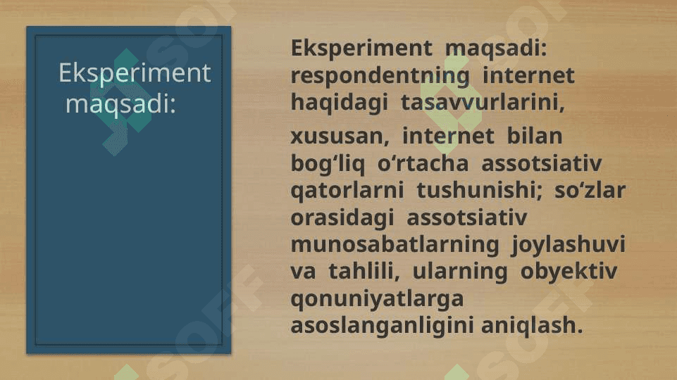 Assotsiativ eksperimentAssotsiativ eksperiment 4