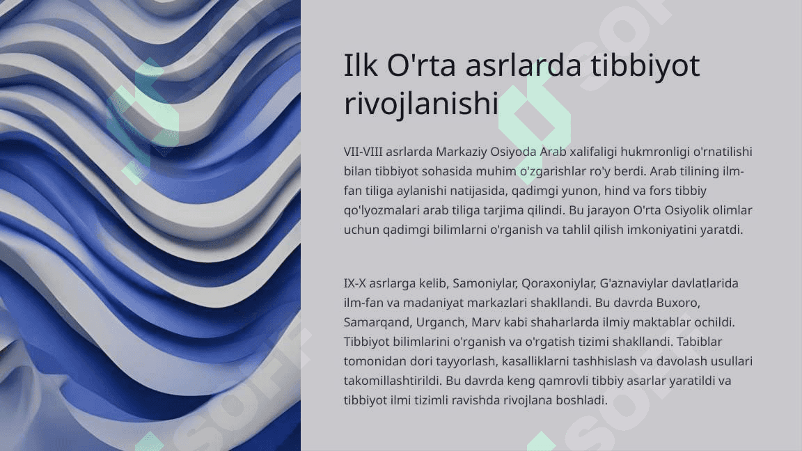 O'rta Osiyo davlatlarida O'rta asr davridagi tibbiyot 4