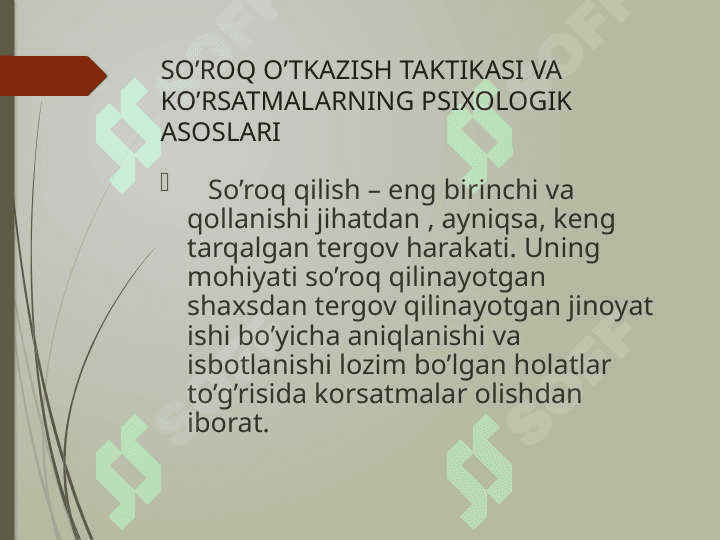 KRIMINALISTIK NUTQ.  TERGOV JARAYONIDA EKSPREMENTAL JARAYON 3
