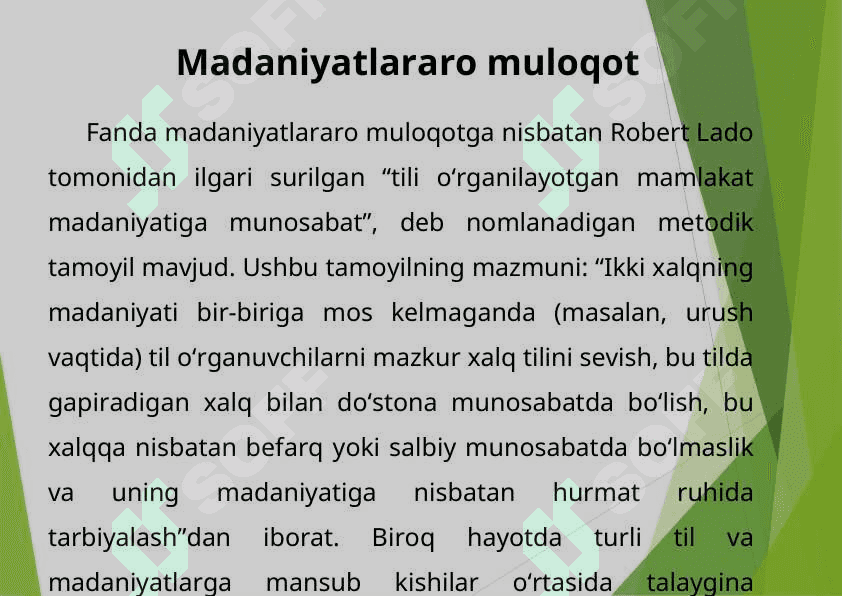 Madaniyatlararo muloqot 2