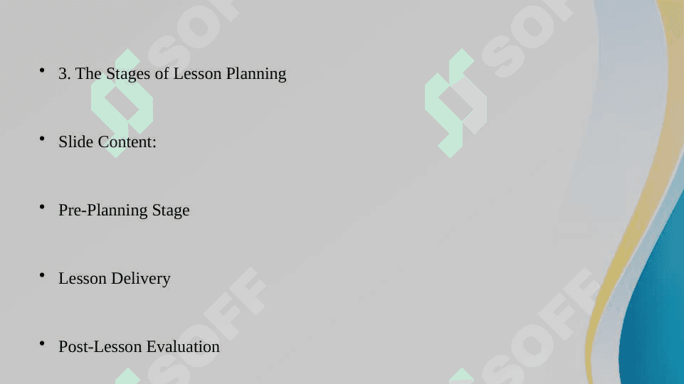 Planning for Teaching and Learning 4
