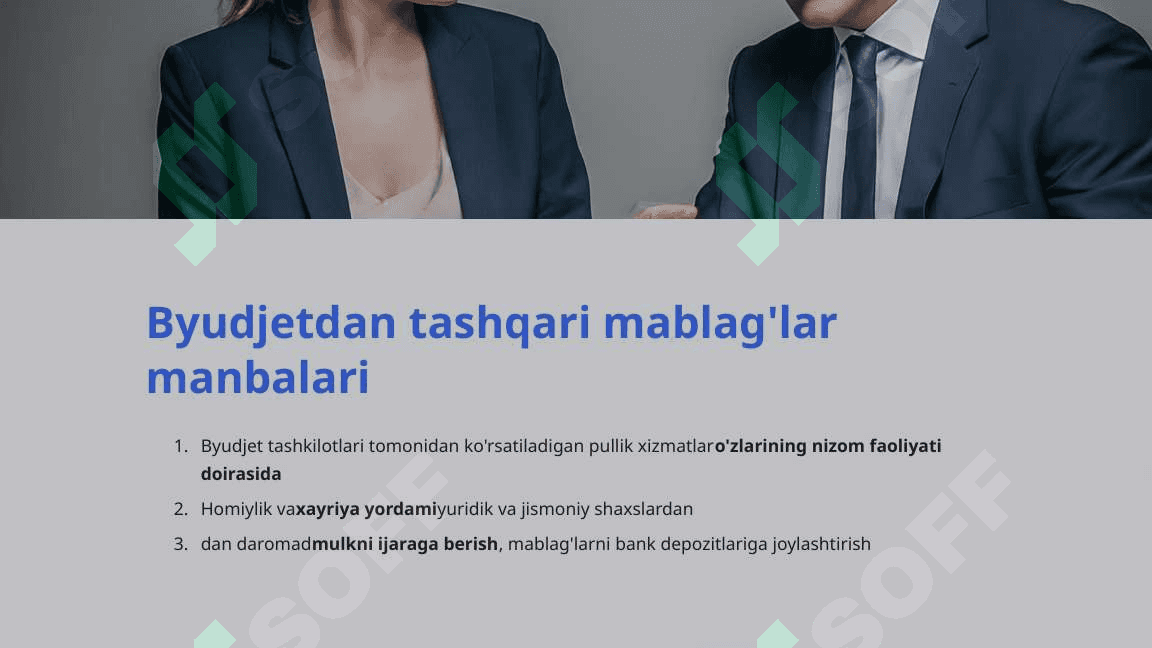 Byudjet tashkilotlaridagi byudjetdan tashqari mablag'lar 2
