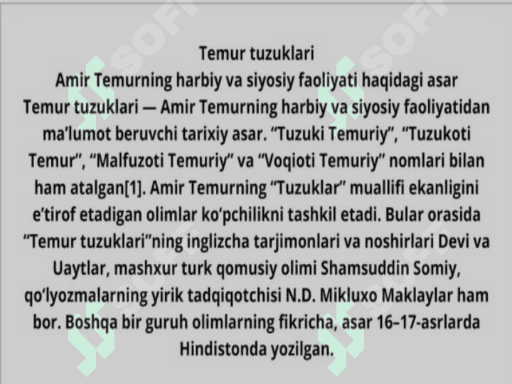 Temur Tuzuklari va milliy g’oyalar rivoji 6