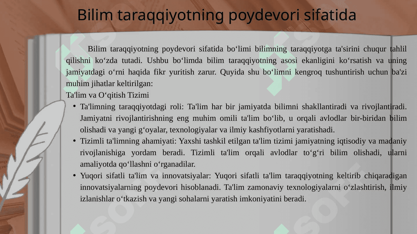 Bilim taraqqiyotga  o‘tish borasida kompozitsiyalarni  shakllantirish 2