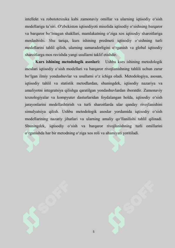 iqtisodiy o'sish modellari mohiyati 3