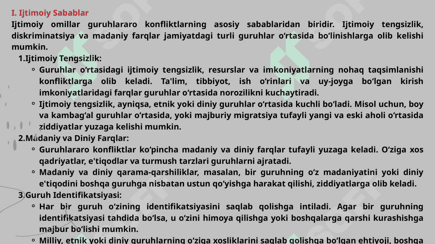 Guruhlararo konfliktlarning sabab  va oqibatlari 3