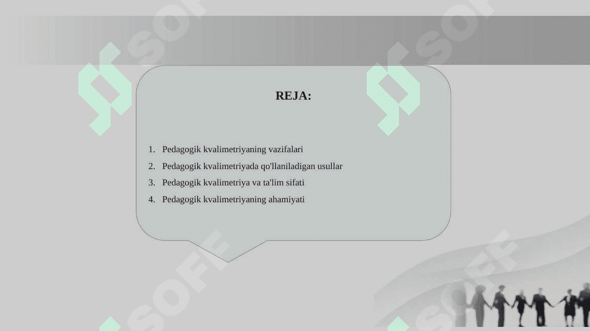 Pedagogik kvalimetriya fanining nazariy metodologik asoslari 2
