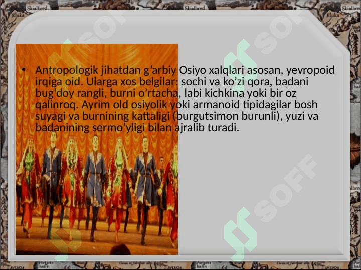 G`arbiy Osiyo xalqlari 4