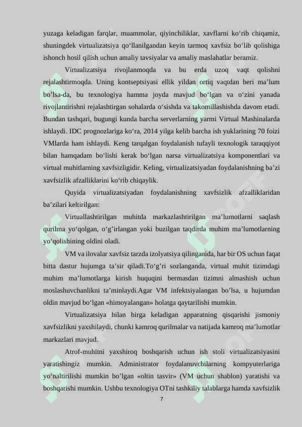 Kompyuter tizimlarida virtualizatsiya texnologiyalar 7