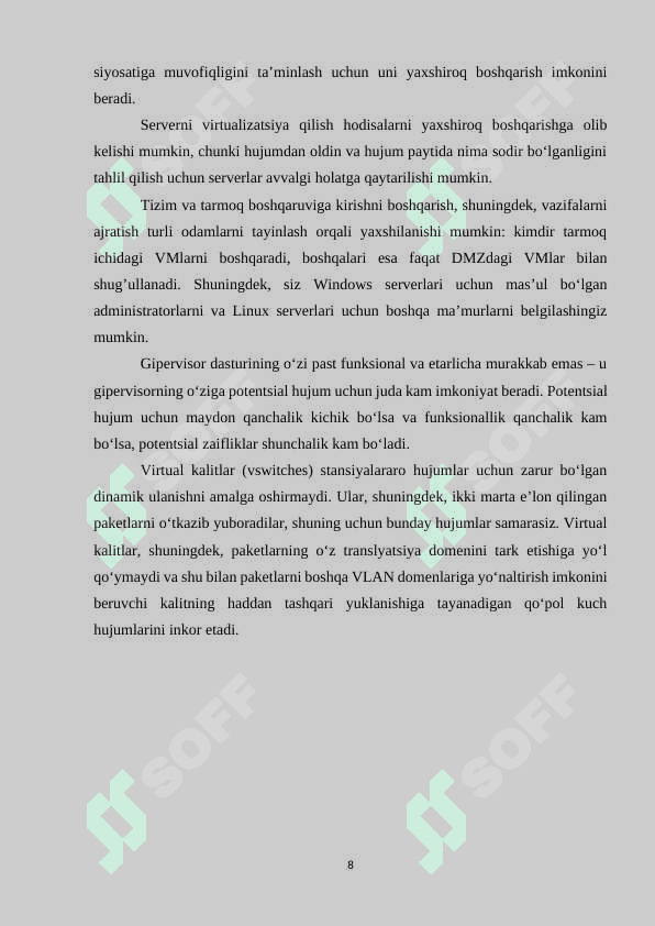 Kompyuter tizimlarida virtualizatsiya texnologiyalar 8