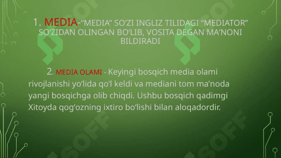 Zamonaviy tarbiyada media. Mediasavodxonlik va mediatarbiya 2
