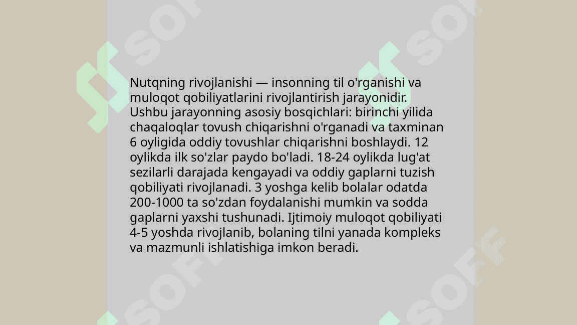 Go`daklik davrida ilk rivojlanish pisixikasi 5