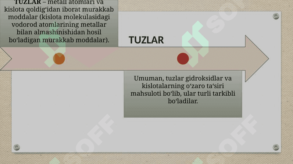 ASOSLI TUZLAR, NOMLANISHI,OLINISH USULLARI,XOSSALARI. 3
