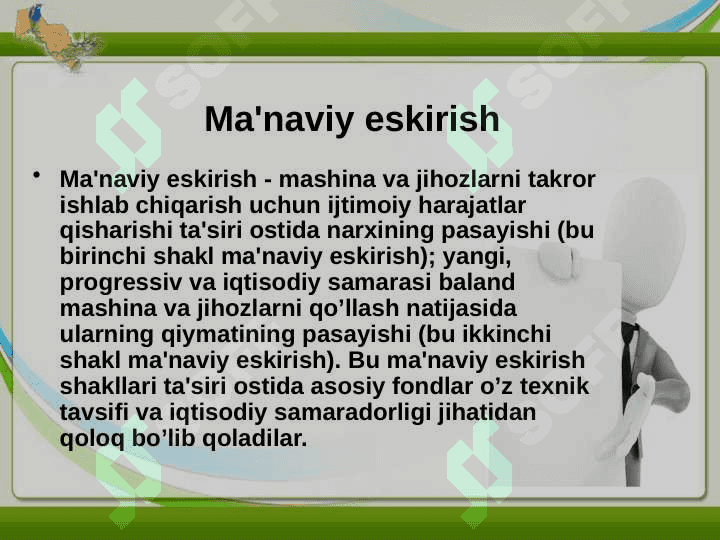 KORXONANING ASOSIY FONDLARI VA ISHLAB CHIQARISH QUVVATI 7