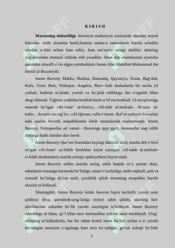 IMOM AL BUXORIYNING XADIS ILMIDA IJTIMOIY PEDAGOGIK QARASHLARI 3