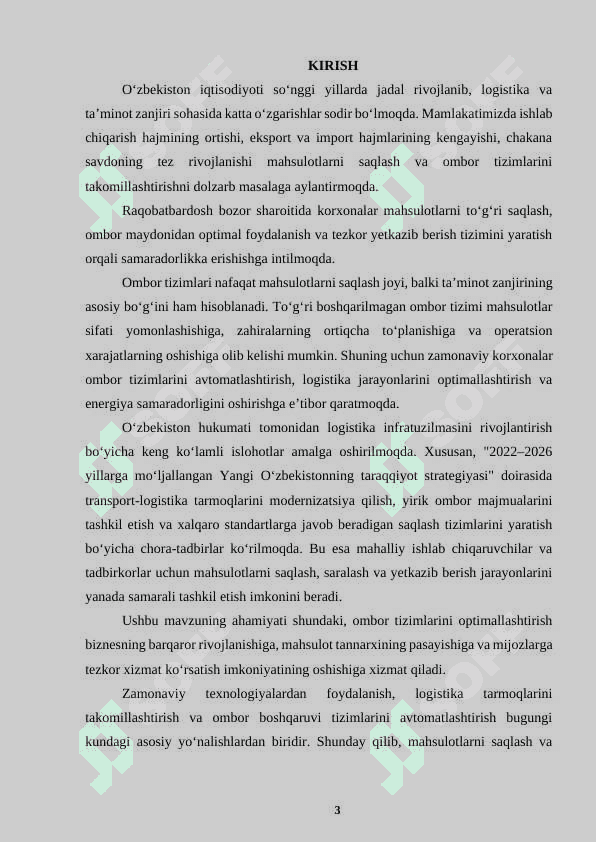 MAHSULOTLARNI SAQLASH VA OMBOR TIZIMLARINI OPTIMALLASHTIRISH 3