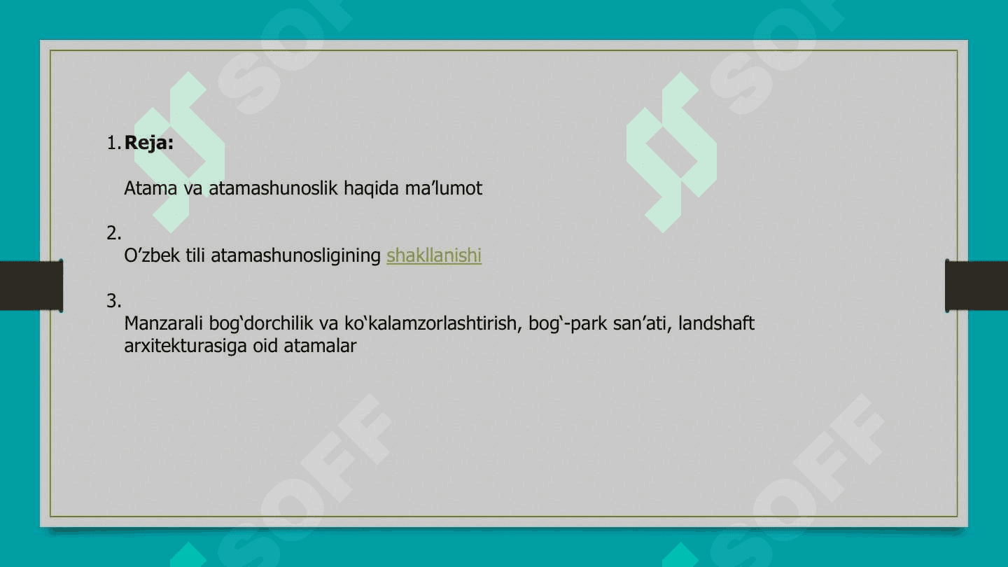 Atama va atamashunoslik 2