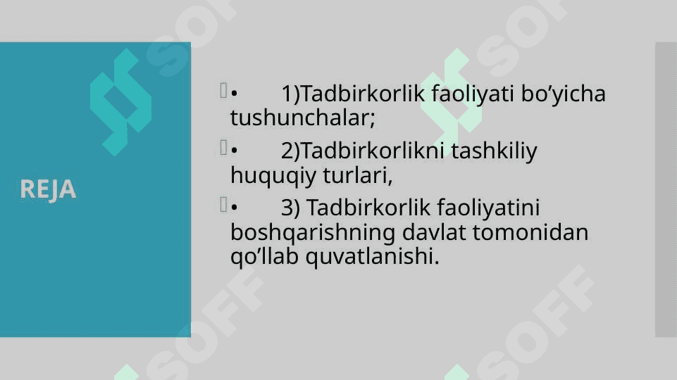 Tadbirkorlik faoliyatini boshqarishning huquqiy asoslari 2