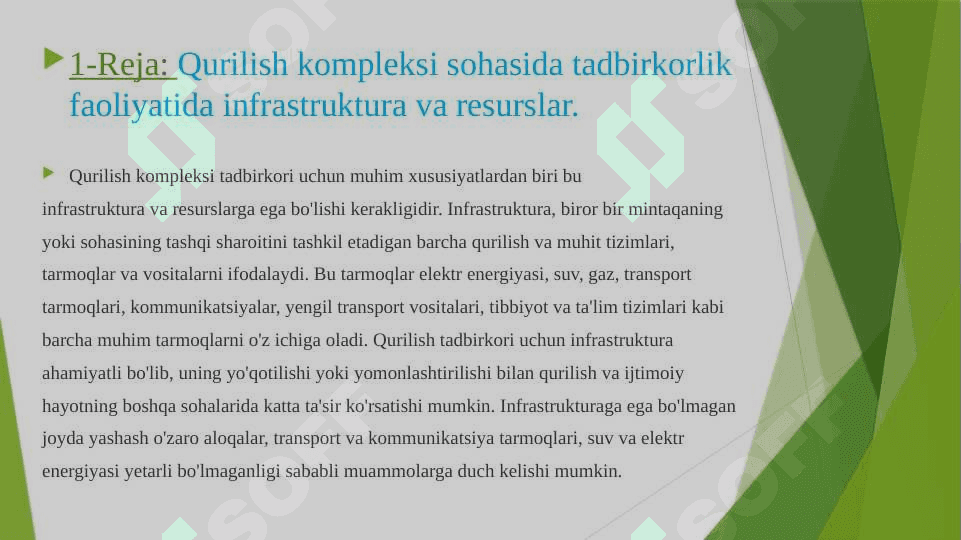 Qurilish kompleksi sohasida tadbirkorlik faoliyatining xususiyatlari 4