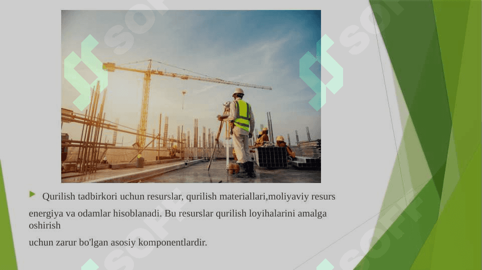 Qurilish kompleksi sohasida tadbirkorlik faoliyatining xususiyatlari 7