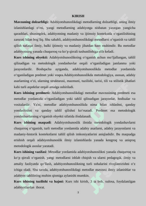 Adabiyotshunoslikdagi metodlar. 3