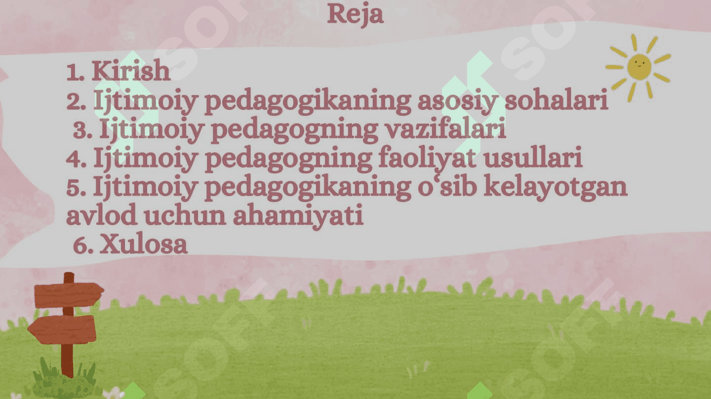Ijtimoiy pedagogikaning sohalari va vazifalari 2