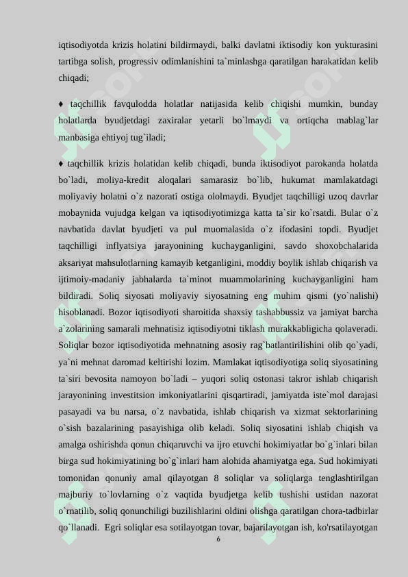 Byudjet-soliq siyosati va iqtisodiyotda soliq yukini pasaytirish 6