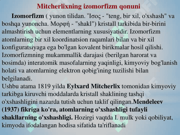 Stixiometrik qonuniyatlar 6