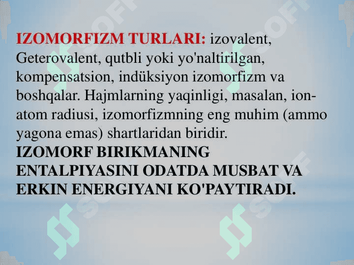 Stixiometrik qonuniyatlar 8