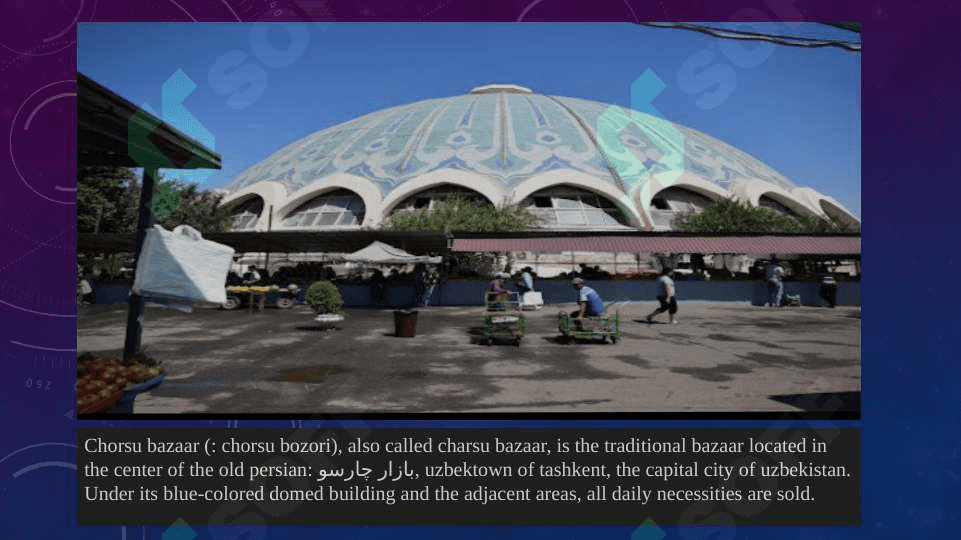 The grand bazaar in istanbul and charsu bazaar in Tashkent 2