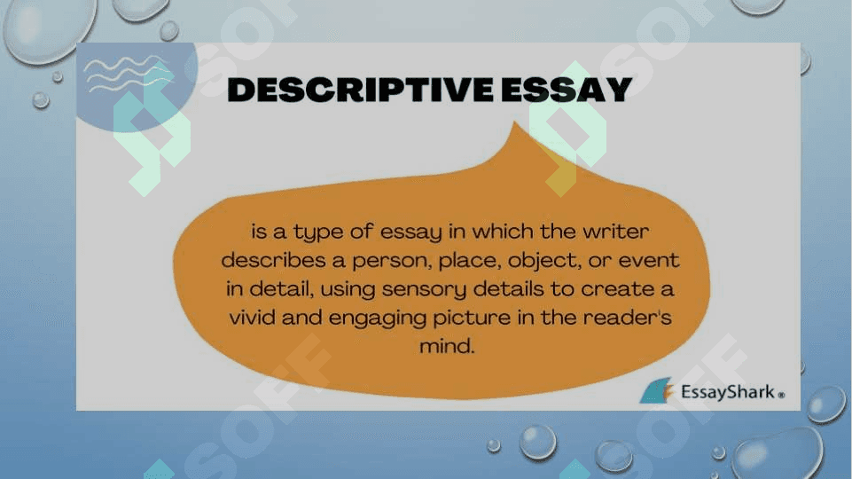 Descriptive essay 3