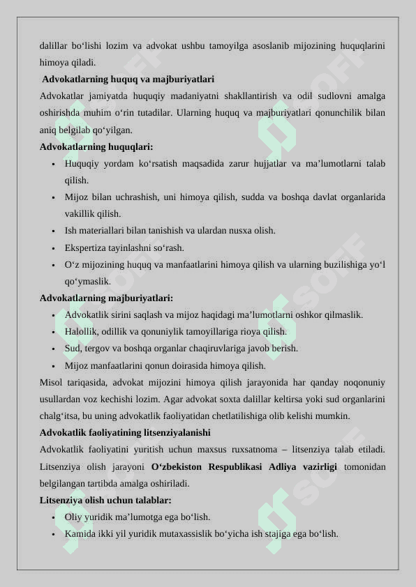 Advokatlik faoliyatining tashkiliy-huquqiy shakllari 5