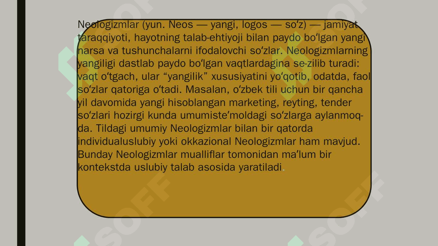 Yangi so'zlar va olinma so‘zlar. 3